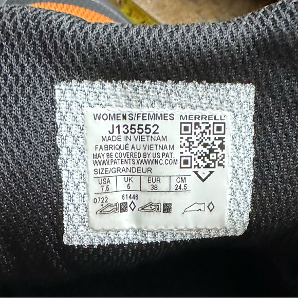 Merrell MQM 3 Trail Running Shoe, Size Women's 7.5, Color Teal/Orange - Picture 10 of 10